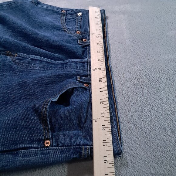 Levis 501 XX Jean Men 32x33, Tag 32x34 Blue Denim Button Fly Relaxed Straight - Picture 8 of 15